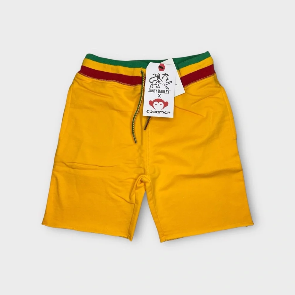 Appaman x Ziggy Marley Kids Yellow Camp Shorts